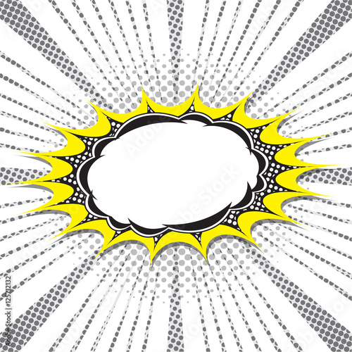 Comic speech bubble, comic background