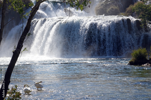 Waterfall in Croatia photo