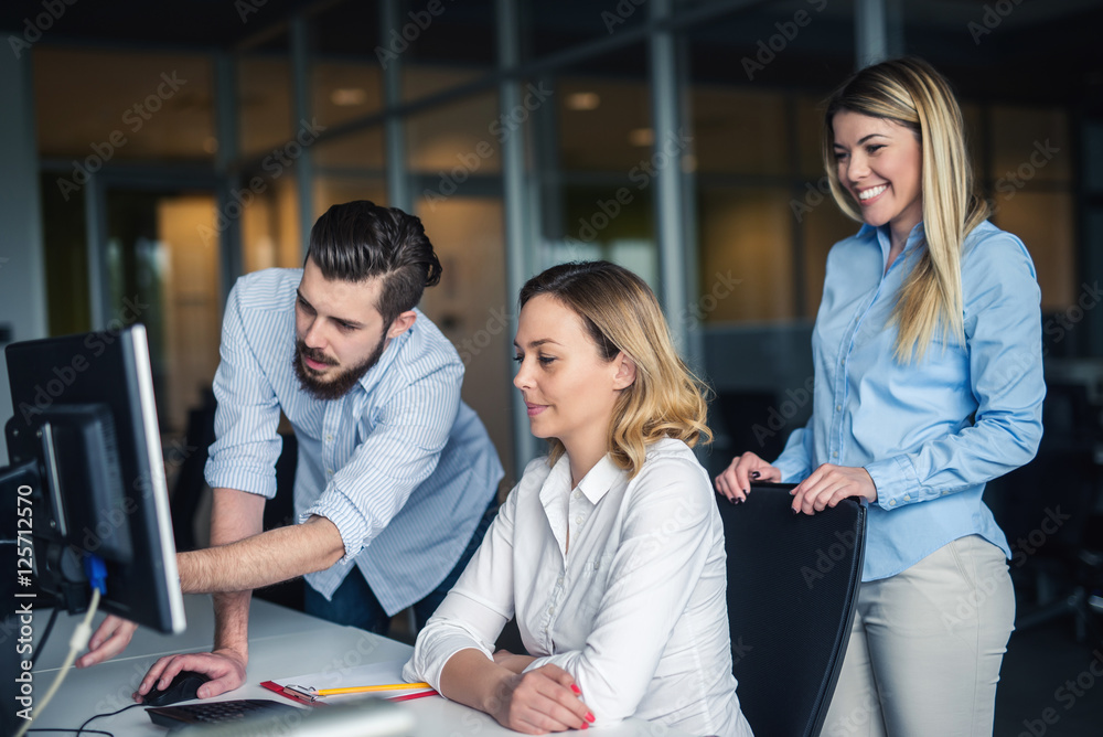 Colleagues working together Colleagues working together