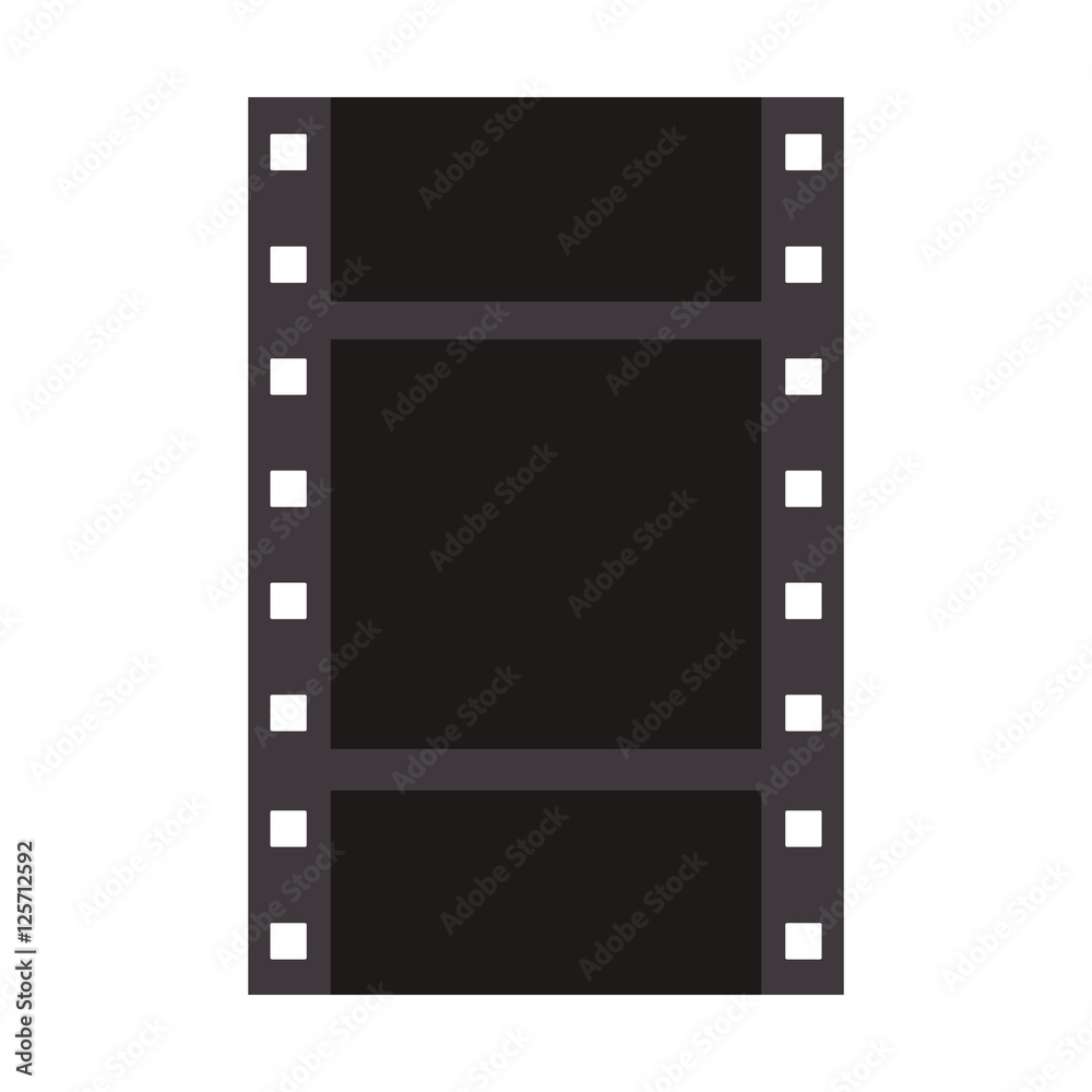 filmstrip icon. negative films over white background. vector illustration