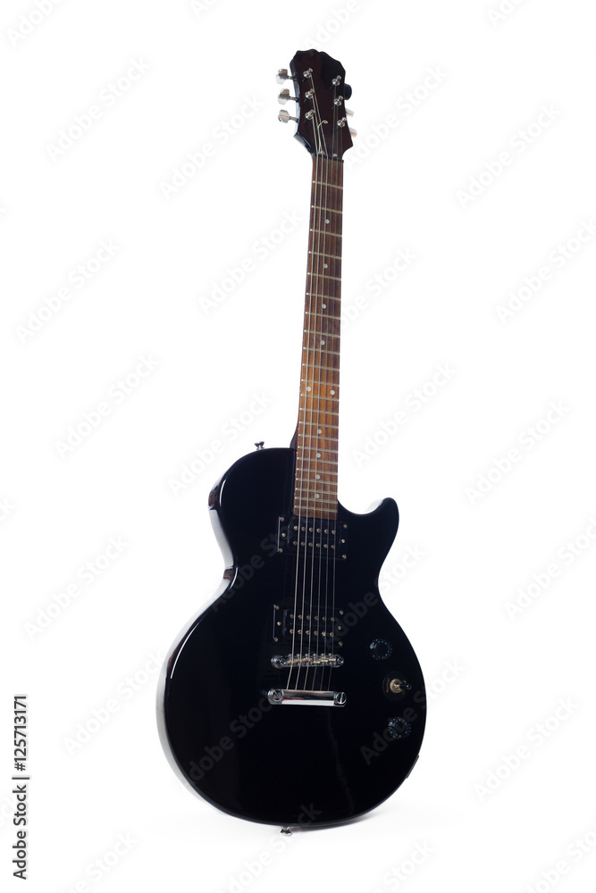 Fototapeta premium electric guitar isolated on white background