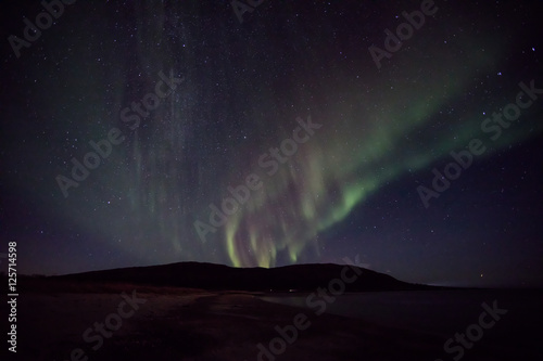 Gentle auroras show near Tromso
