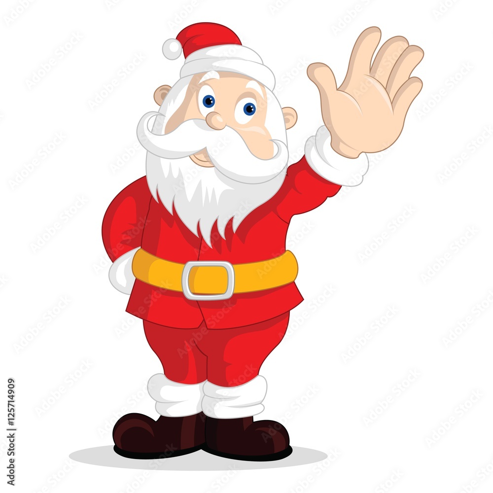 Cute Santa Claus icons, Cartoon character