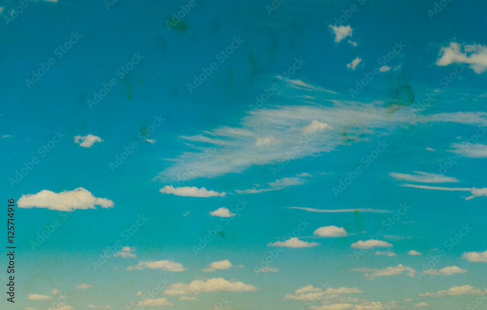 Retro sky and clouds background. Retro sky and clouds background.