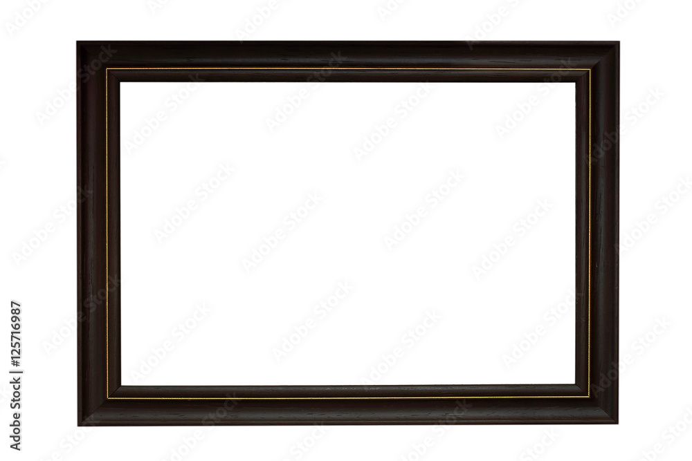 Wood picture frame on the white background Wood picture frame on the white background