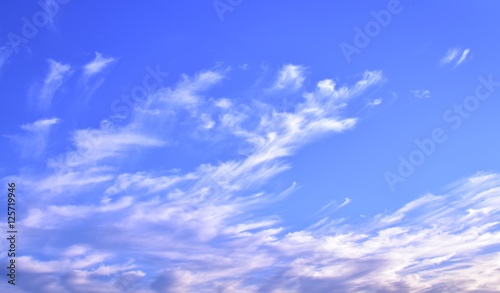 Afternoon Sky with Thin Clouds 