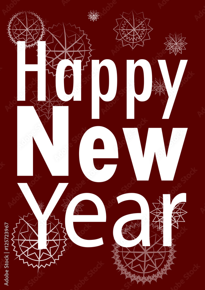Happy New Year card. Vector illustration. Happy New Year card. Vector illustration.