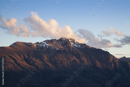 Mountain peak in New Zealand