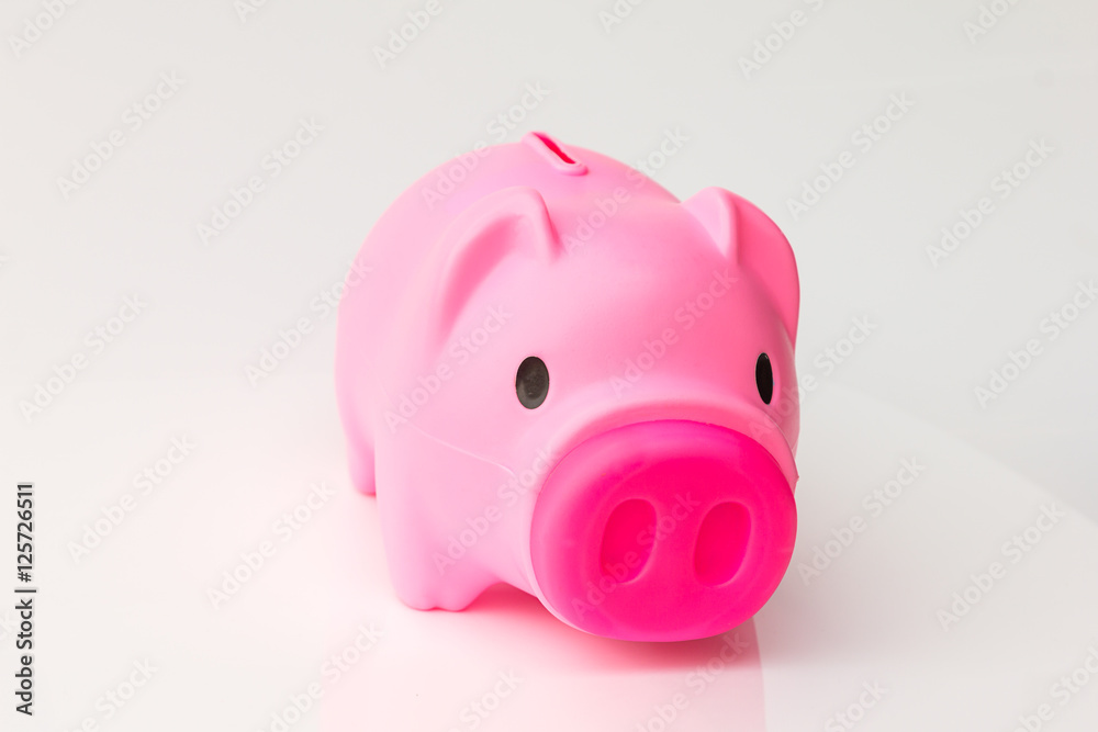 The pink piggybank