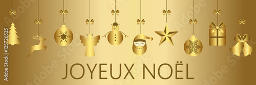 Carte Joyeux Noël (Gold) 