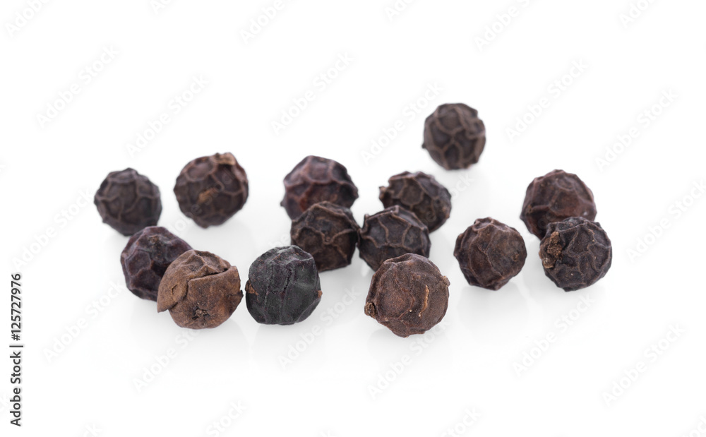 pepper corn on white background pepper corn on white background