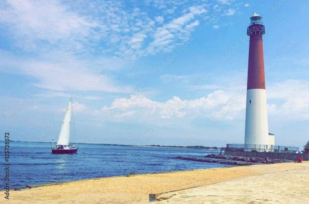 Lighthouse on Long Beach Island, New Jersey Lighthouse on Long Beach Island, New Jersey