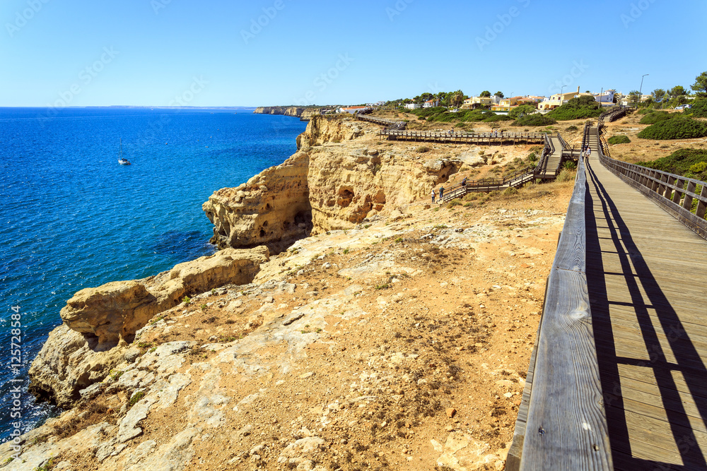 Beautiful coast in Carvoeiro, Algarve, Portugal