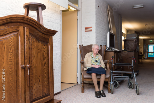 97 years old woman suffers move into retirement home