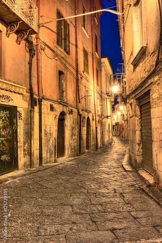 street in the historic center of Campobasso  