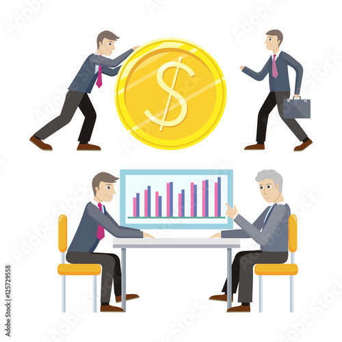 Investment and Business Planing Vector Concepts 