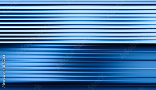 Horizontal motion blur blue panel background