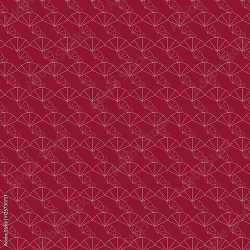 red japanese maple seamless pattern