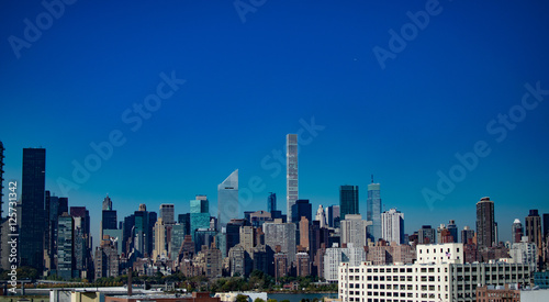 New York City - Midtown - Skyline view from Long Island City, Queens - Copy Space - Urban Skyview