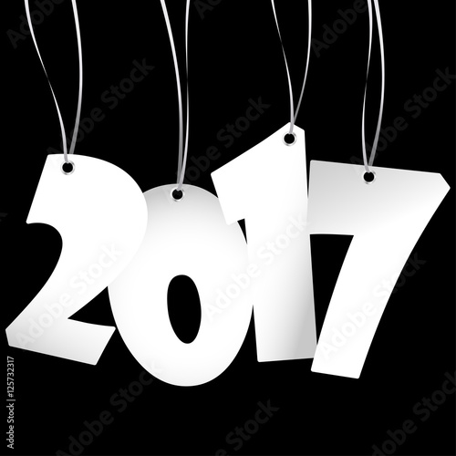hang tags with year 2017