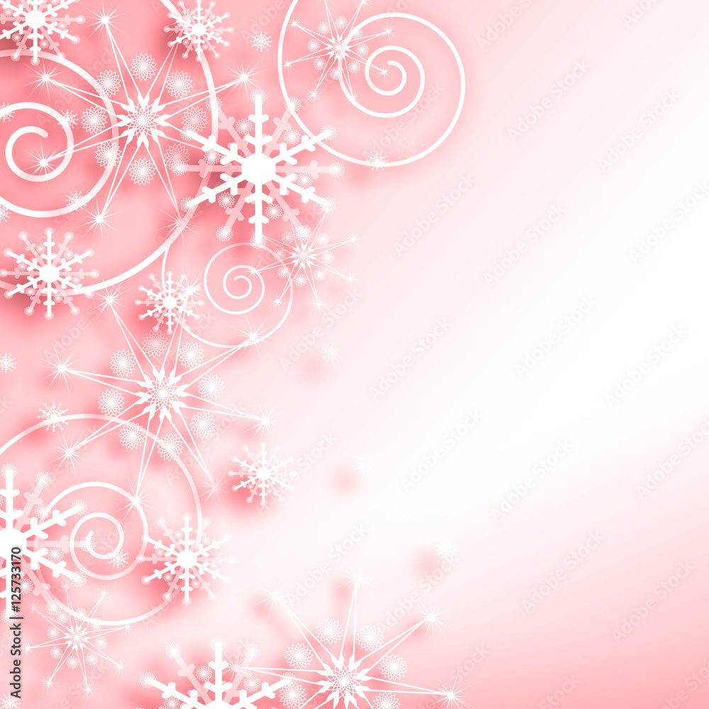 snowflakes and stars descending on background snowflakes and stars descending on background