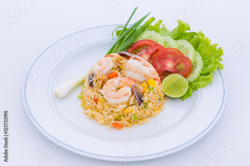 stir-fried rice with shrimp