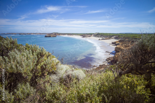 Coast with beaches at the Great Ocean Road in Australia © Pixelatelier.at