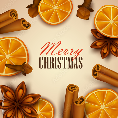 Christmas background. Vector illustration.