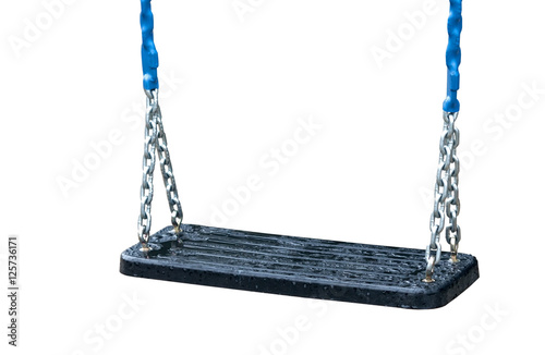 Children's swing after the rain