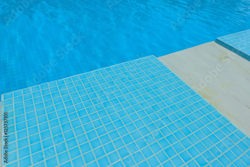 Blue Tile in swimming pool © peangdao