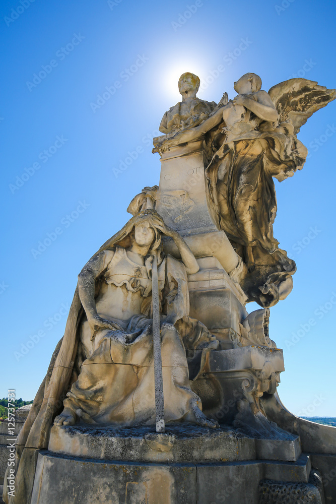 Angouleme, France. Statue of Lazare Carnot (1753 - 1823)