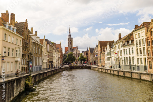 Fotografie Canalside Buildings, Brugge