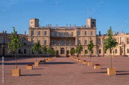 Gatchina Palace. Palace Square and the main entrance. photo