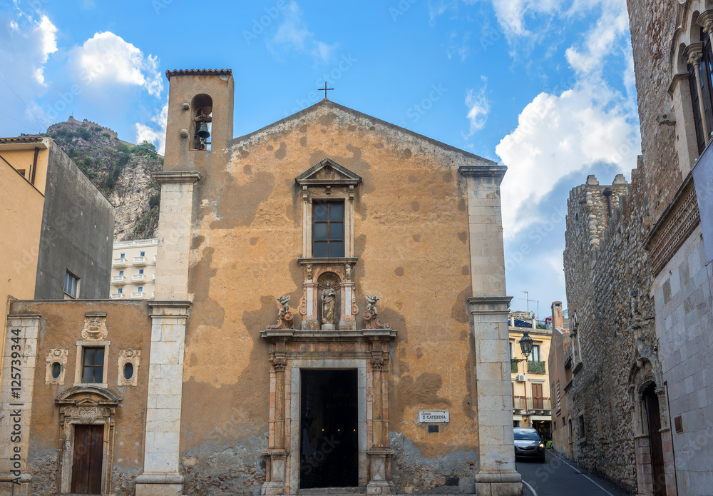  Church of Saint Catherine of Alexandria in Taormina, Sicily, It