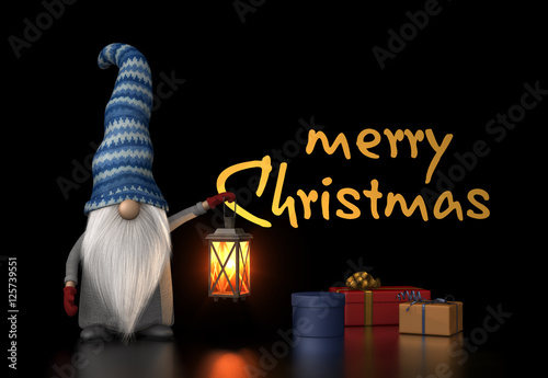 Santa Claus wish us a very Merry Christmas photo