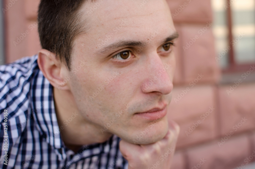 Obraz premium Young man resting and walking