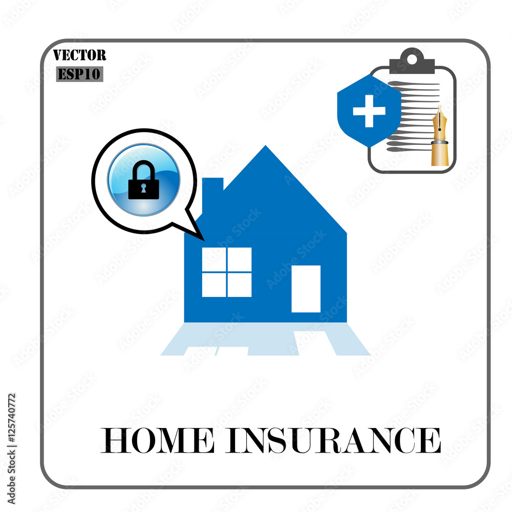Home insurance. Vector insurance icons. Home insurance. Vector insurance icons.