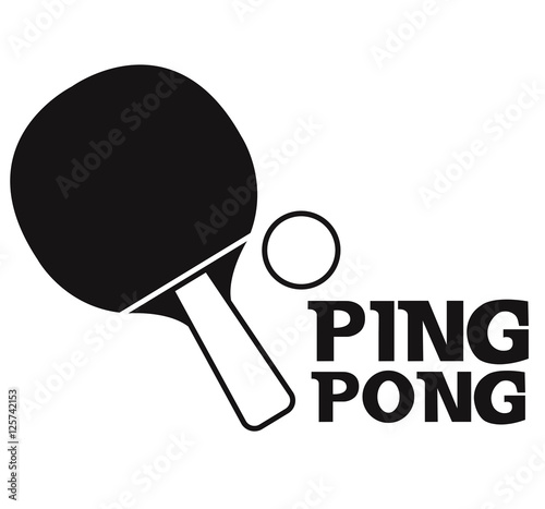 ping pong equipment sport vector illustration design