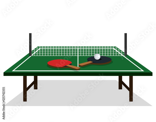 ping pong equipment sport vector illustration design