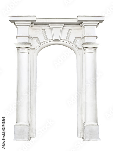stone arch isolated on white background Fototapet