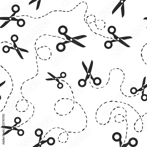 Seamless pattern - scissors