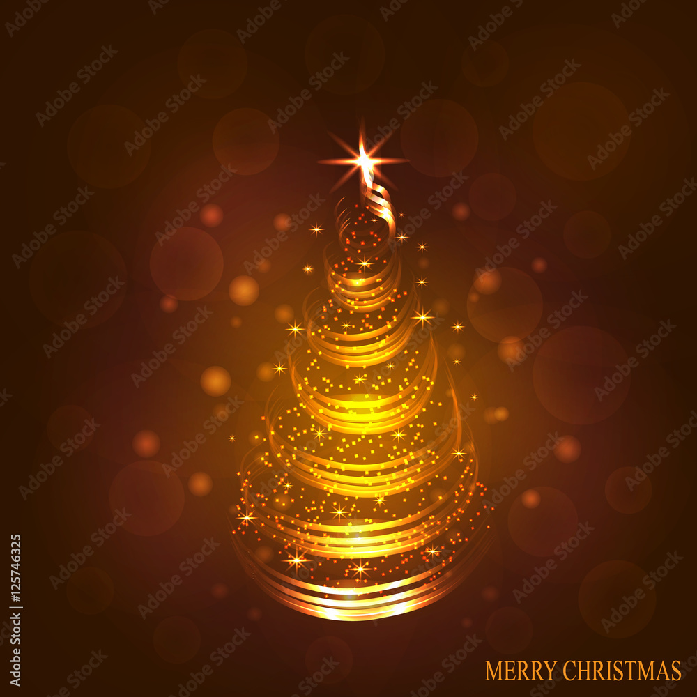 Christmas tree illustration. Christmas tree illustration.