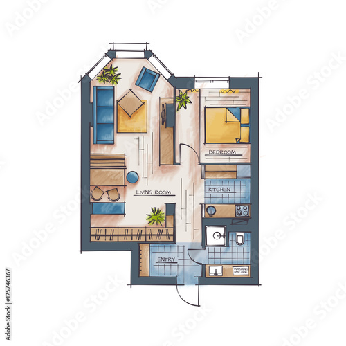 Color Floor Plan