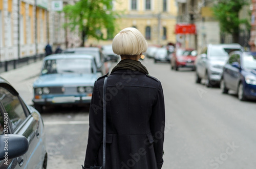 Young woman walking 