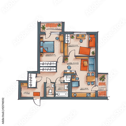 Color Floor Plan