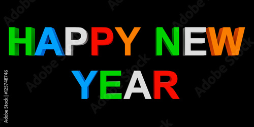 happy new year colorful