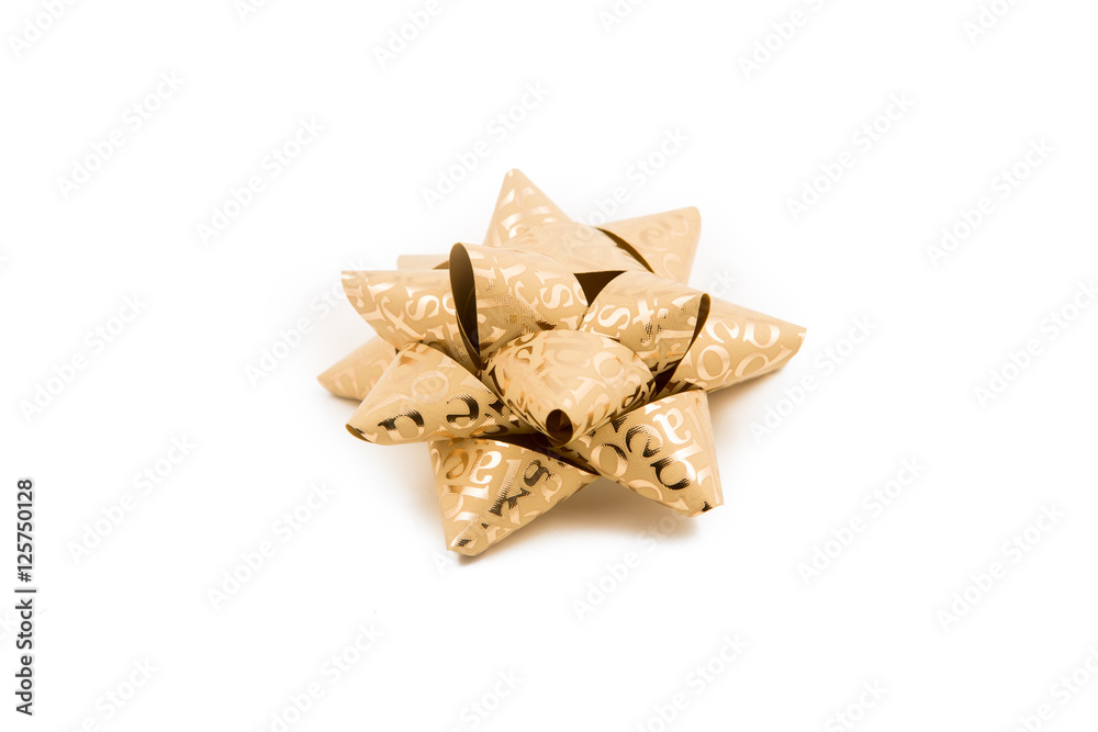 Fiocco regalo con nastri colorati per natale Fiocco regalo con nastri colorati per natale