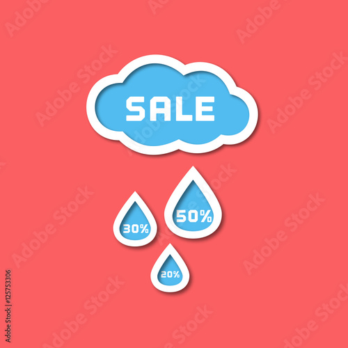 Super sale Concept. Off price special bonus poster. Big Discount offer promotion. Price drop. Flat style design element of season hot deal banner. Advertisement event background . Vector illustration