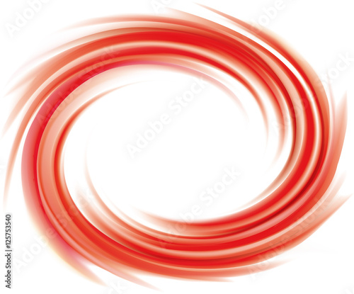 Vector abstract red swirl background
