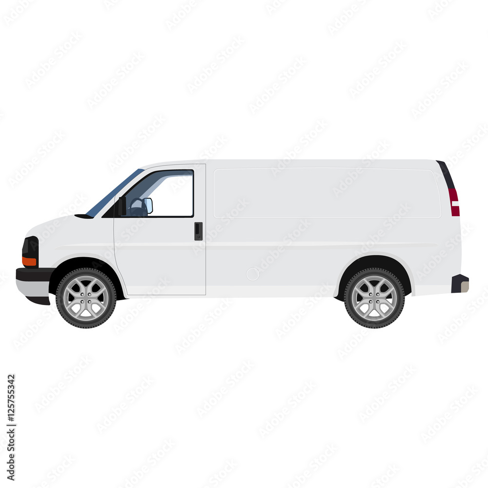 Delivery car vector